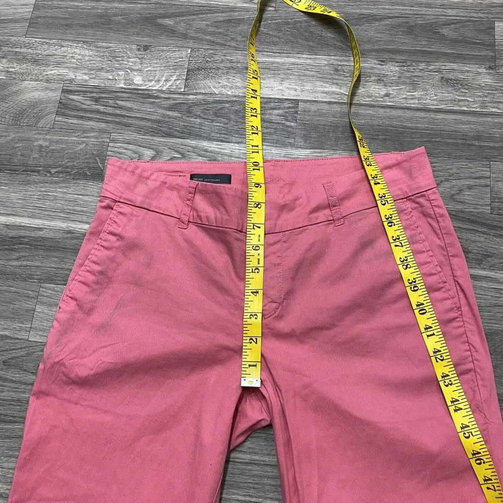 KUT FROM THE KLOTH Taylor Crop Trouser Mid Rise Pink Casual Pants Women's Size 6 - Picture 12 of 14